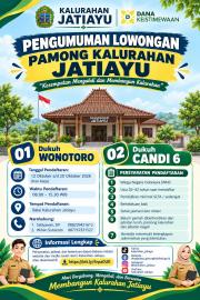 Kalurahan Jatiayu Buka Lowongan Pamong Kalurahan untuk Dukuh Wonotoro dan Dukuh Candi 6